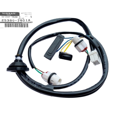 NISSAN X-TRAIL T31 07- PRZYCISK STYCZNIK WIĄZKA KLAPY BAGAŻNIKA OE 25380-JG01A